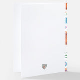 Blank back design of the vertical Nordic notecards in this set from The Uff Da Sisters.